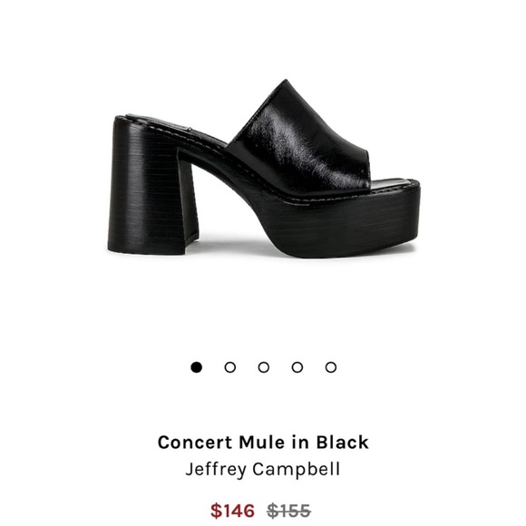 Jeffrey Campbell Concert Mules in black, 7.5 - Picture 10 of 12